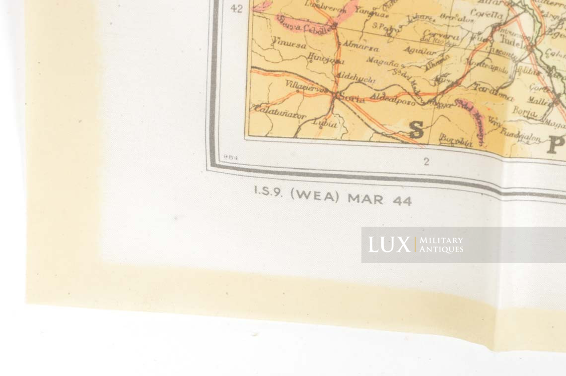 U.S. zones of France silk escape map, « unissued » - photo 11