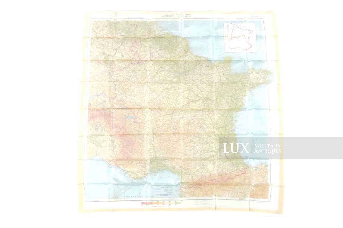 Carte en soie US, « ZONES OF FRANCE » - photo 11