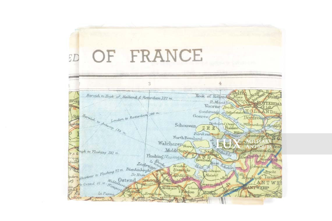 Carte en soie US, « ZONES OF FRANCE » - photo 4