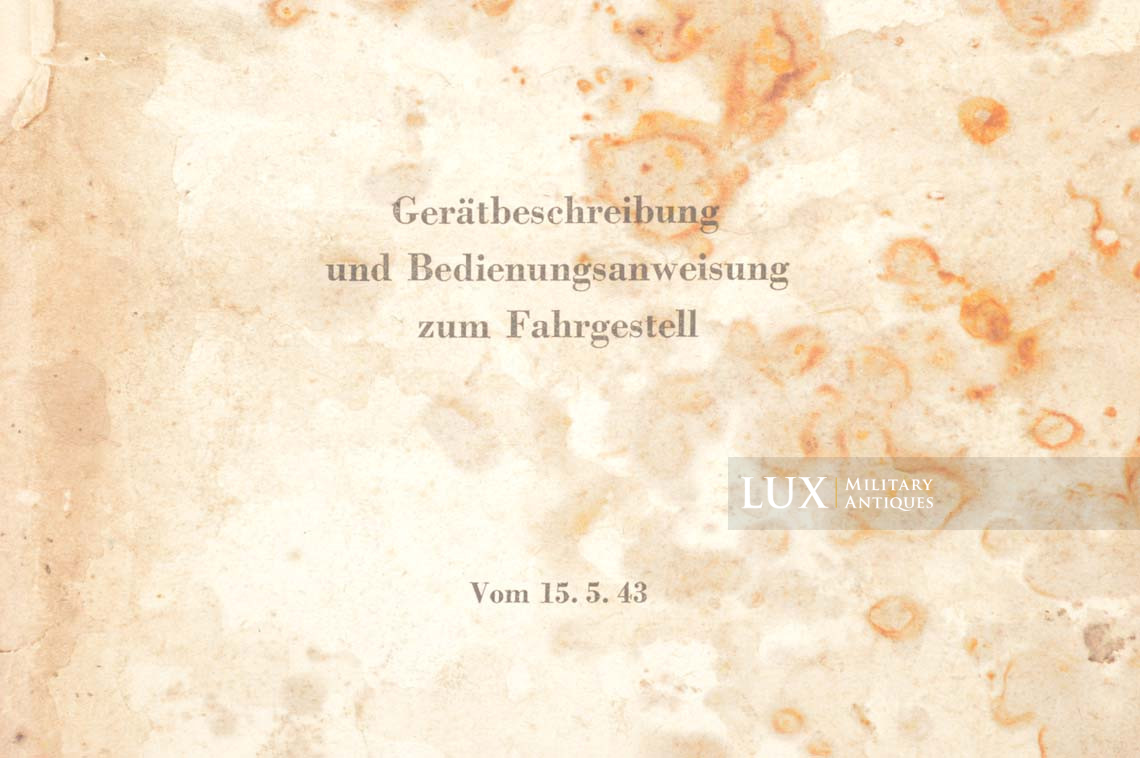 Rare manuel d’instruction du semi-chenillé allemand, « Sd.Kfz 251 » - photo 10