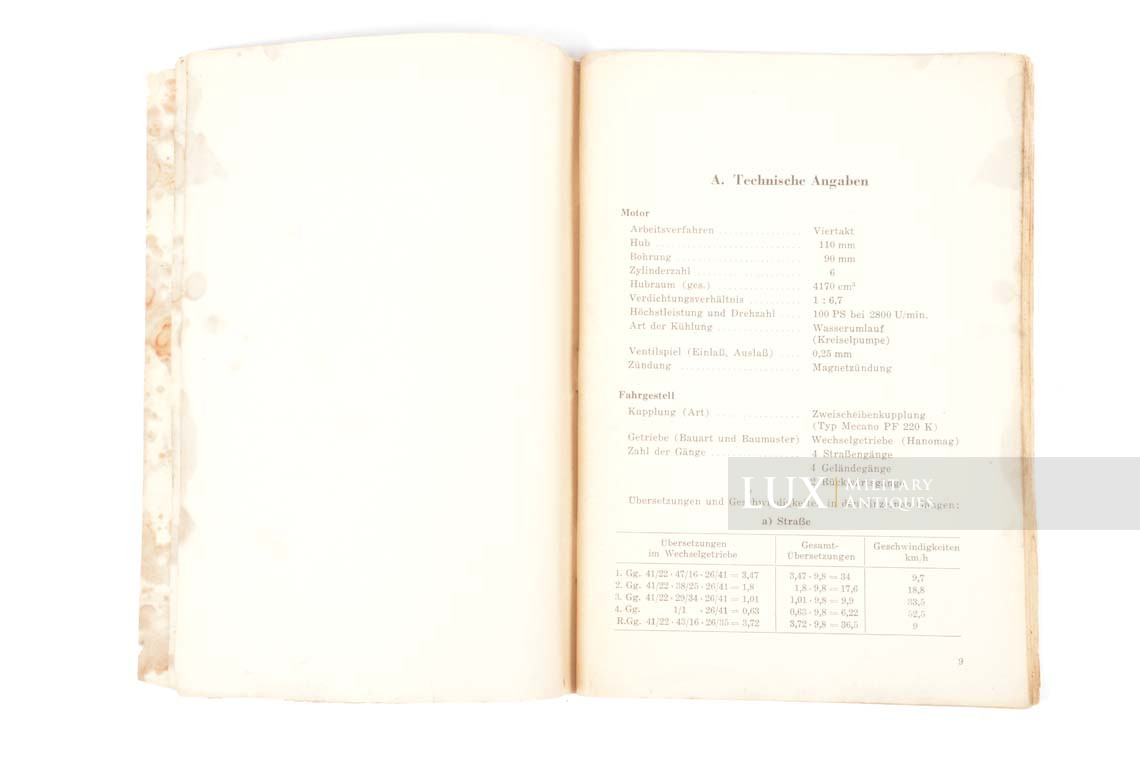 Rare manuel d’instruction du semi-chenillé allemand, « Sd.Kfz 251 » - photo 12