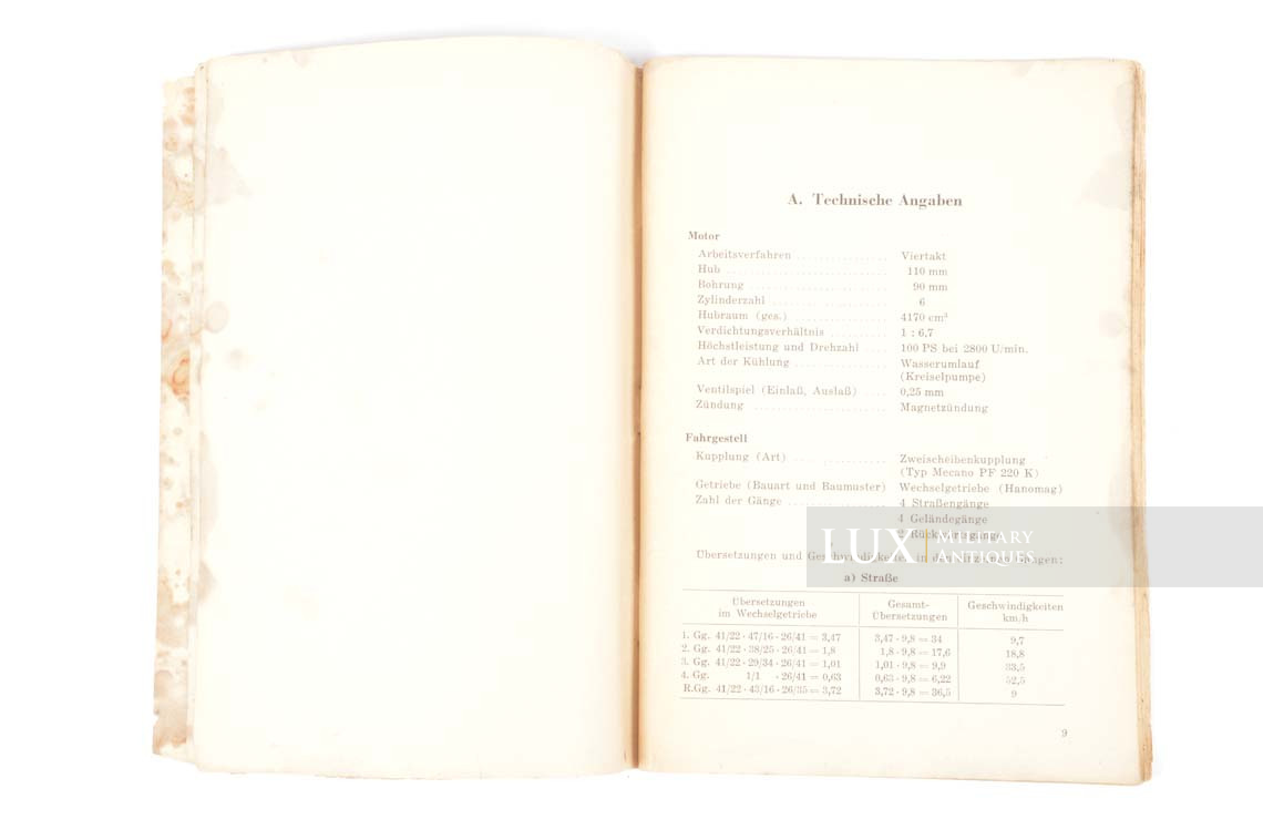 Rare German half-track instruction and handling manual, « Sd.Kfz 251 » - photo 12