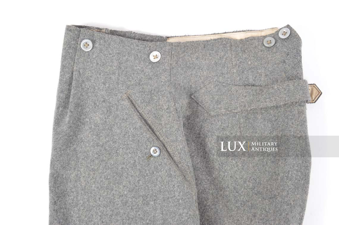 Early-war Heer NCO / Officer breeches in stone gray wool, « 1939 » - photo 21