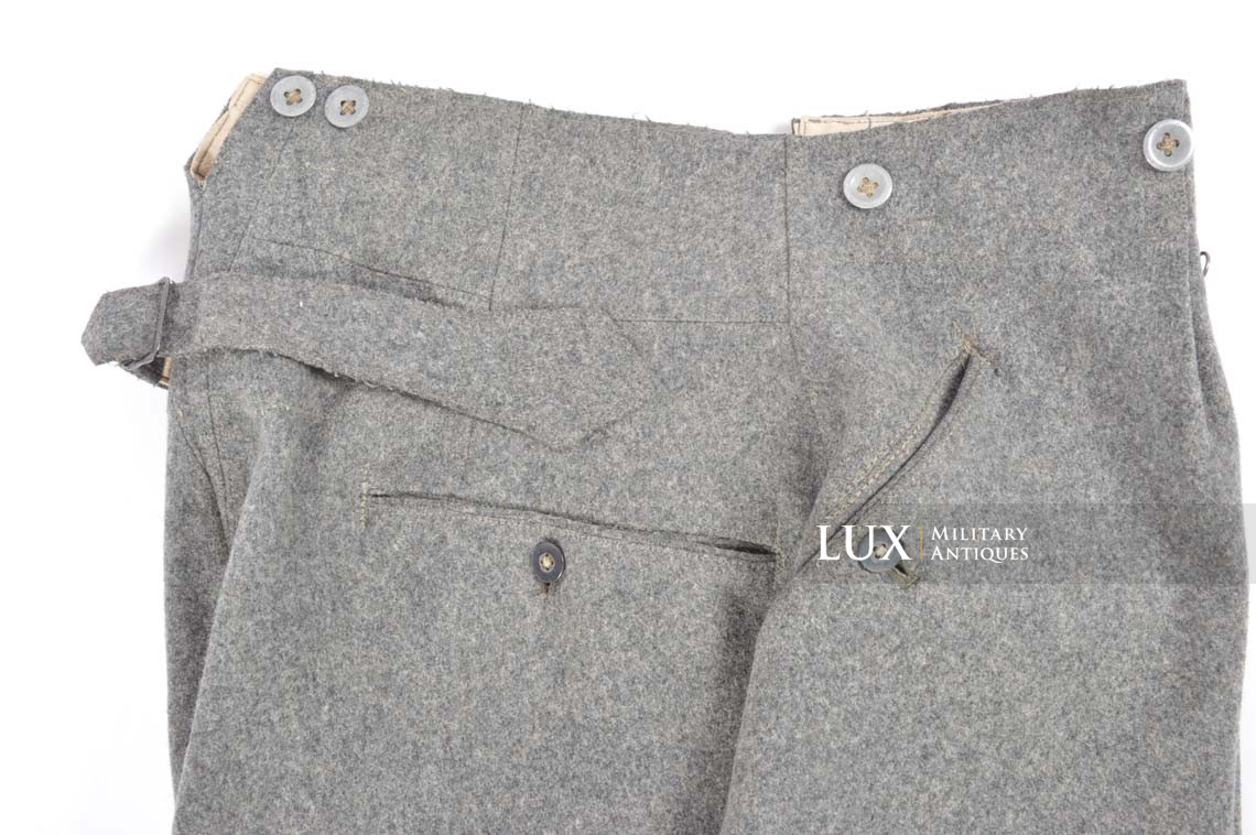Early-war Heer NCO / Officer breeches in stone gray wool, « 1939 » - photo 24