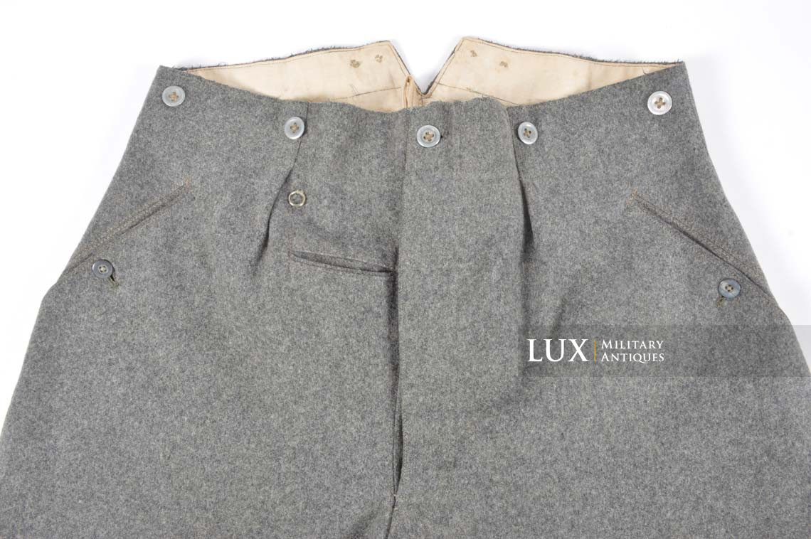 Early-war Heer NCO / Officer breeches in stone gray wool, « 1939 » - photo 8