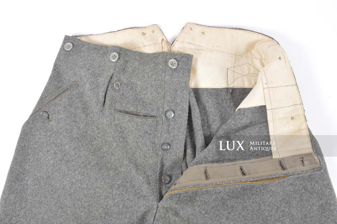 Early-war Heer NCO / Officer breeches in stone gray wool, « 1939 » - photo 11