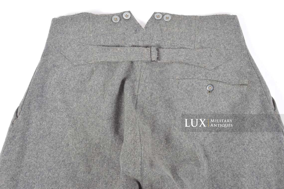 Early-war Heer NCO / Officer breeches in stone gray wool, « 1939 » - photo 17