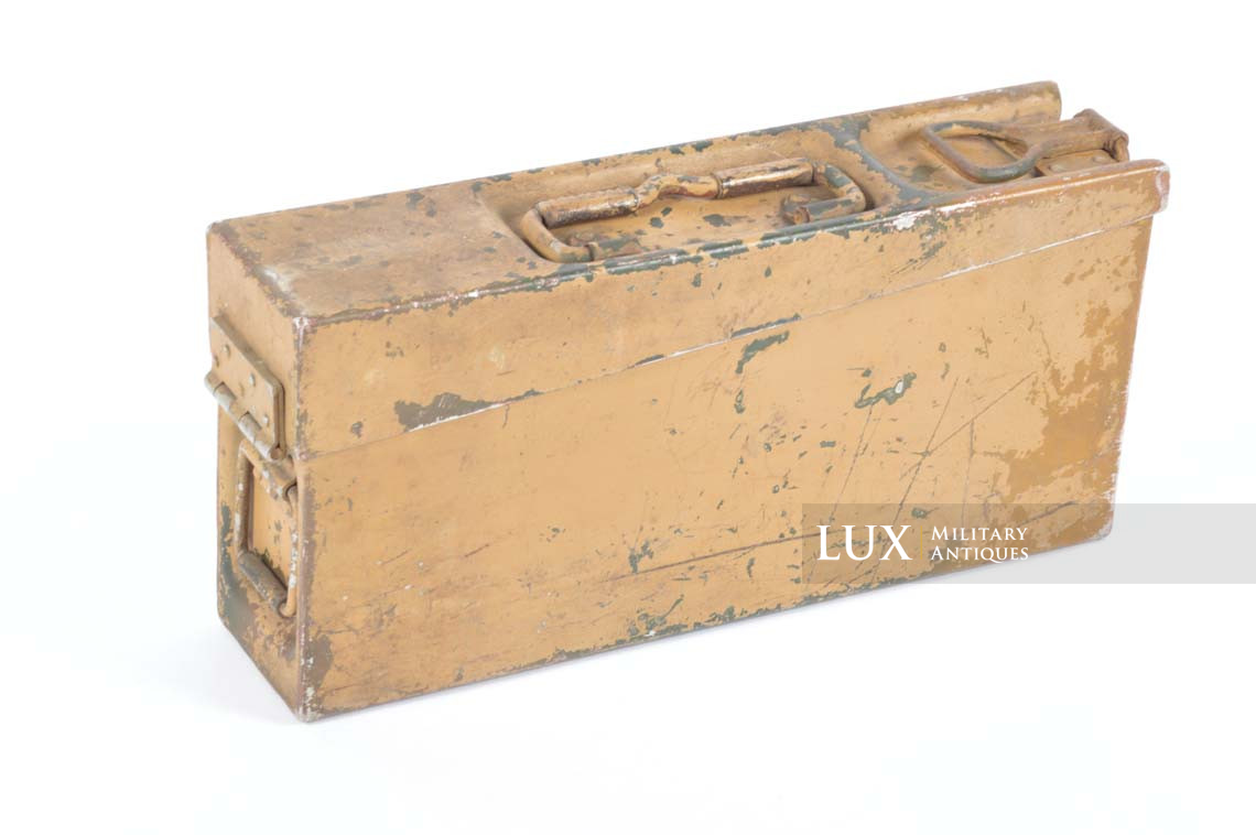 Caisse à munitions allemande MG34/42 précoce camouflée sable, « DAK » - photo 7