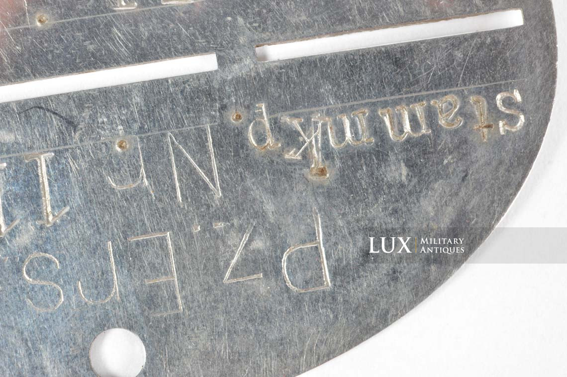 Coins de col de blouson Panzer Heer et plaque d’identité, « Pz. Ers. Abt.5 » - photo 17