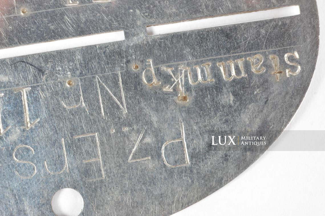 Coins de col de blouson Panzer Heer et plaque d’identité, « Pz. Ers. Abt.5 » - photo 17