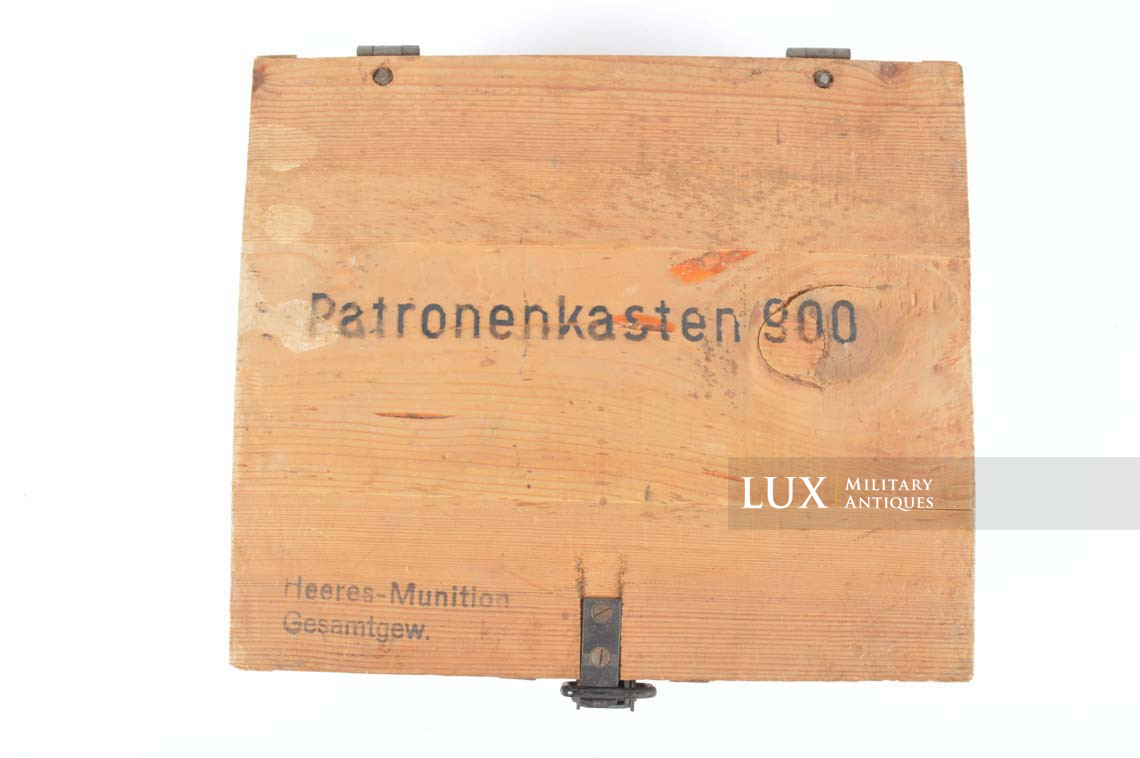 Caisse allemande fin de guerre de 900 cartouches 7.92mm, « Patronenkasten 900 » - photo 7