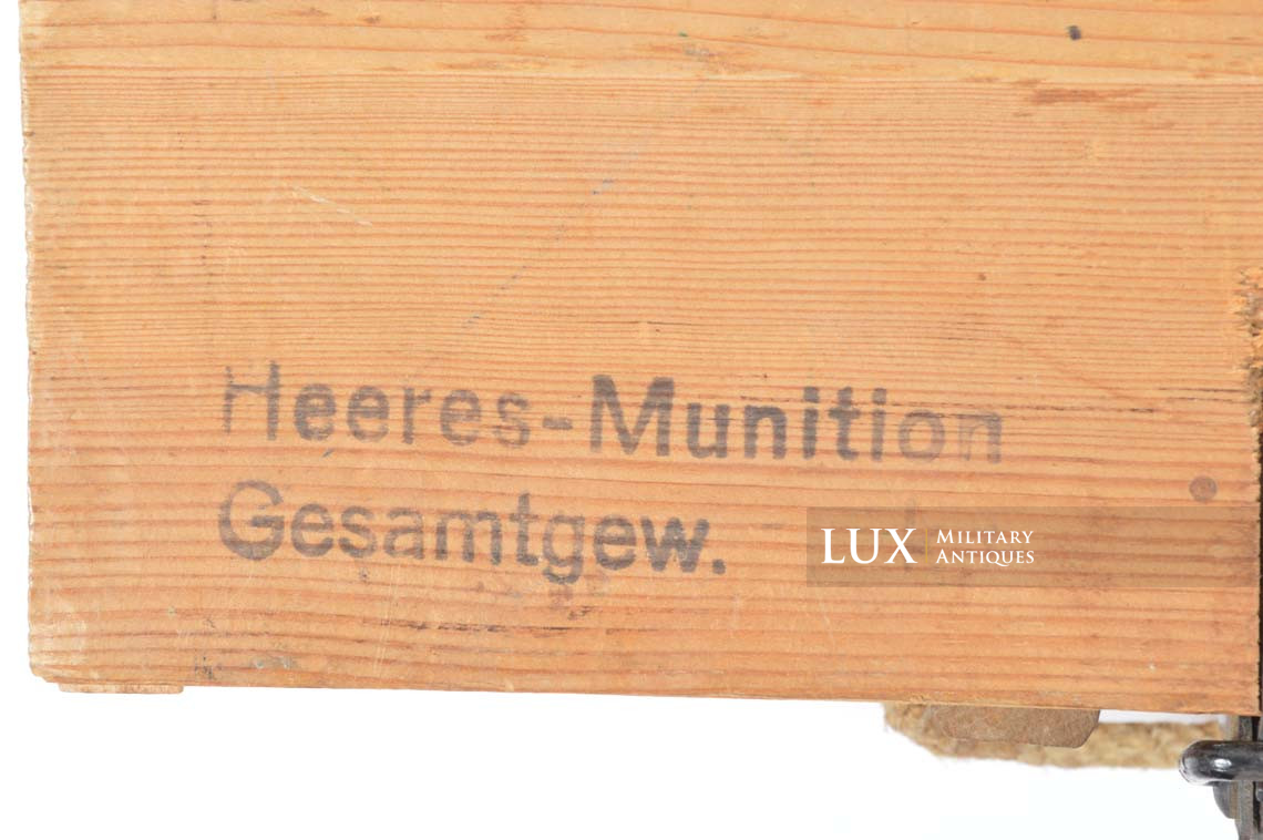 Caisse allemande fin de guerre de 900 cartouches 7.92mm, « Patronenkasten 900 » - photo 8
