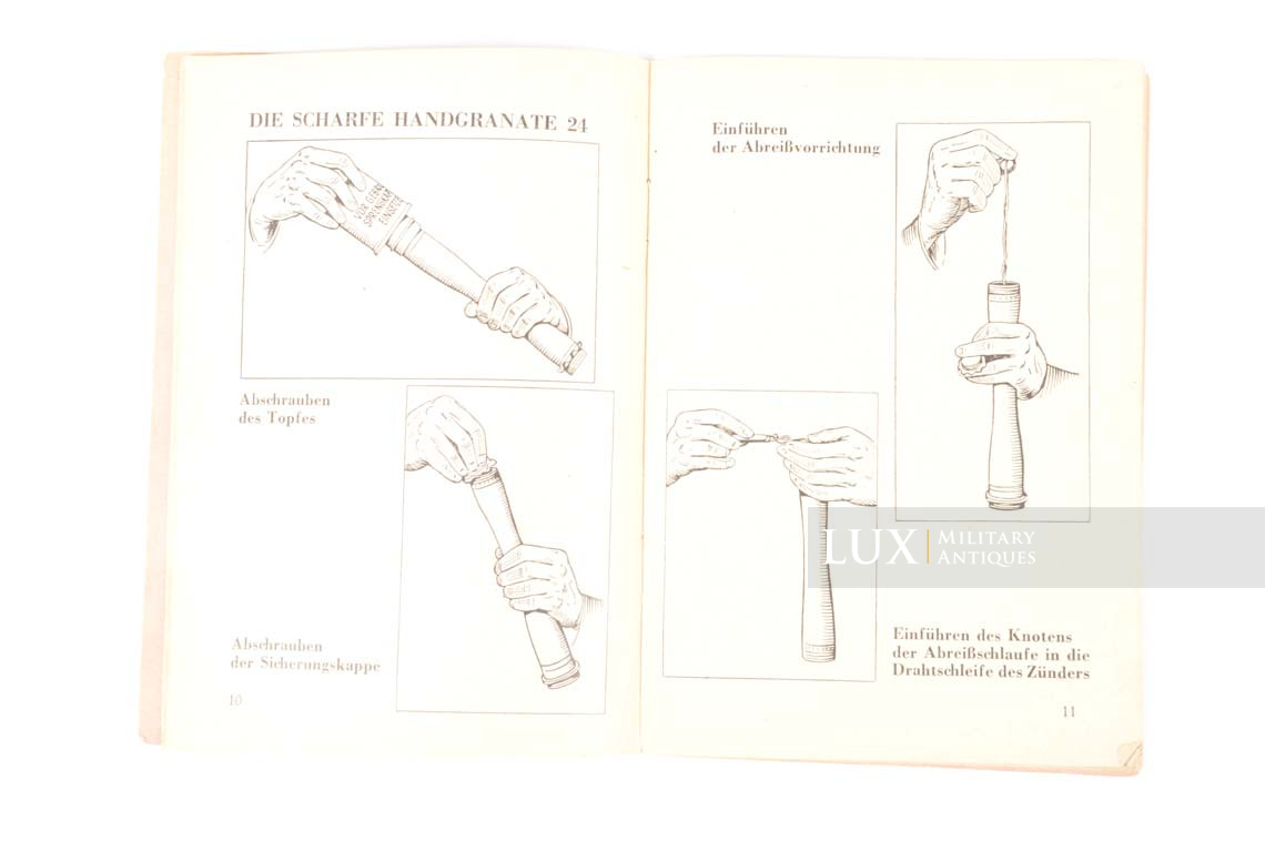 German hand grenades training booklet, « Die Handgranate 24 » - photo 9
