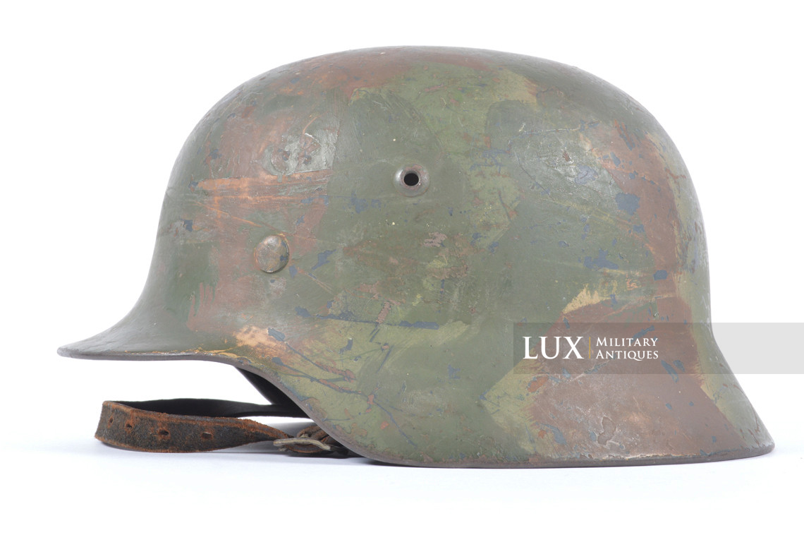M35 Luftwaffe geometric three-tone camouflage combat helmet  - photo 4