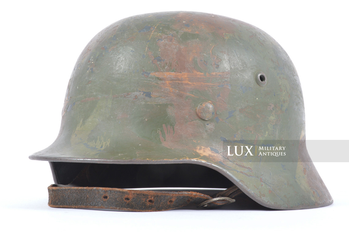 M35 Luftwaffe geometric three-tone camouflage combat helmet  - photo 8