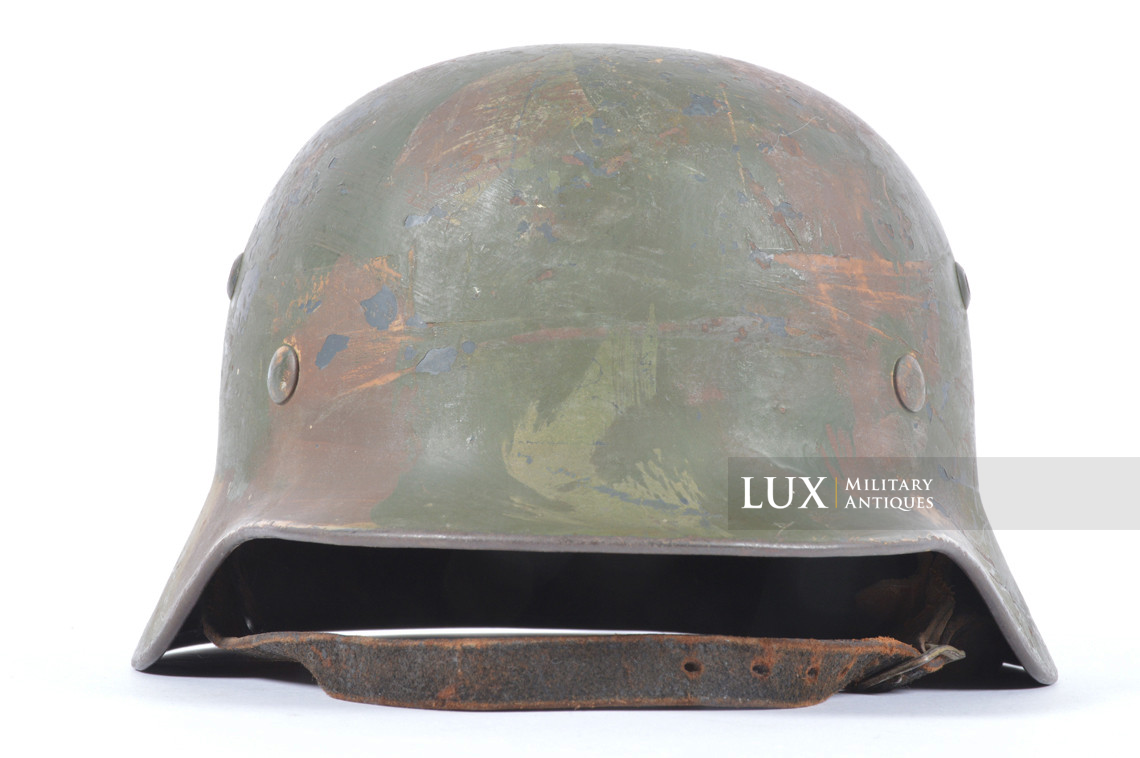 M35 Luftwaffe geometric three-tone camouflage combat helmet  - photo 9
