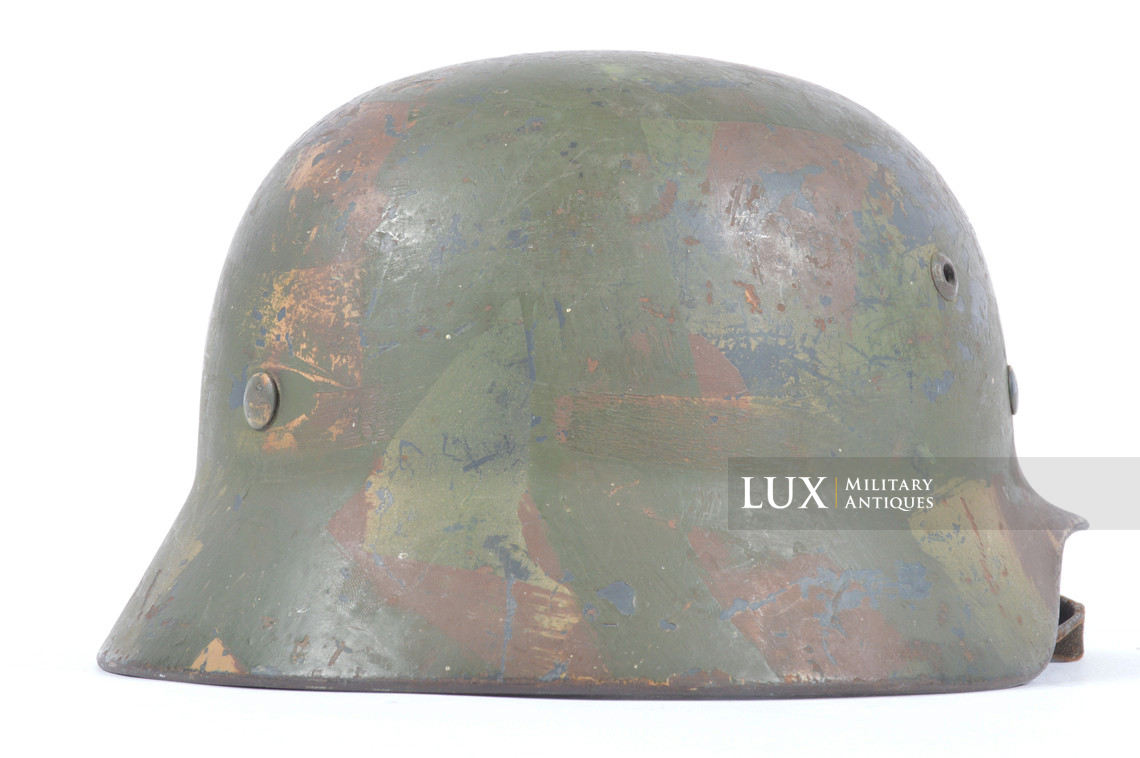M35 Luftwaffe geometric three-tone camouflage combat helmet  - photo 12