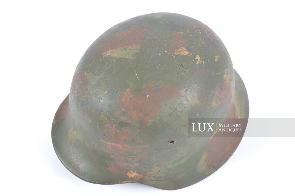 M35 Luftwaffe geometric three-tone camouflage combat helmet  - photo 15