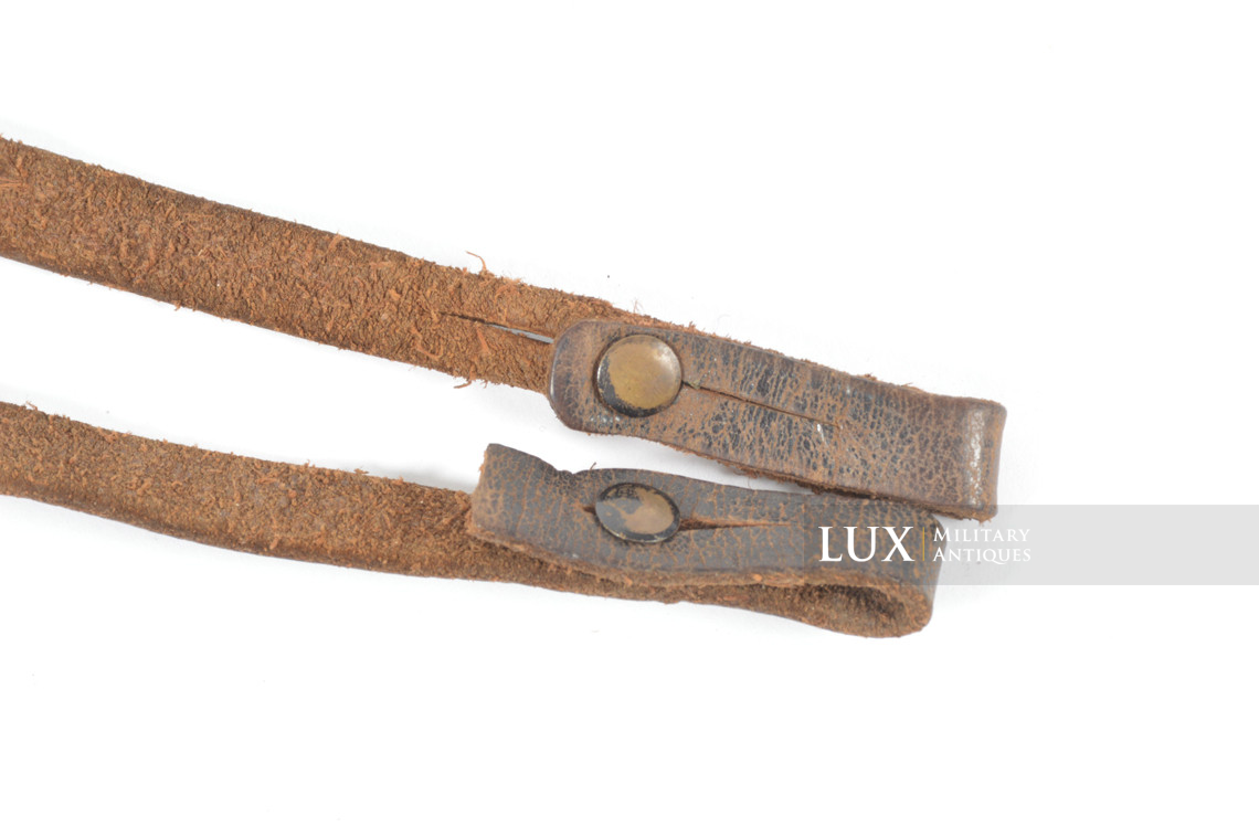 Early war German binocular leather neck strap - photo 7