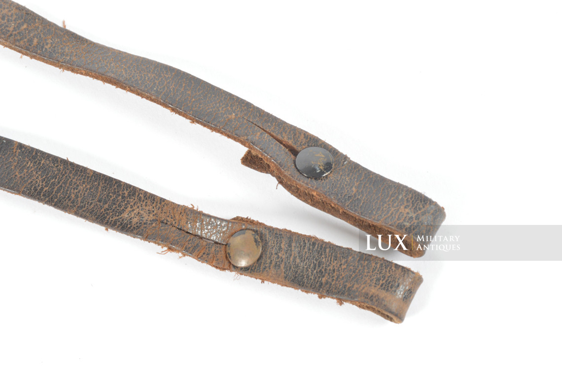 Early war German binocular leather neck strap - photo 9