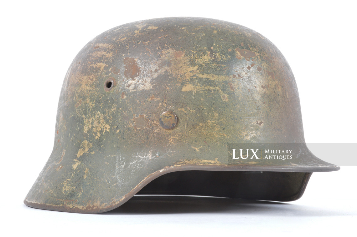 Unique M35 Luftwaffe Normandy three-tone camouflage combat helmet - photo 11