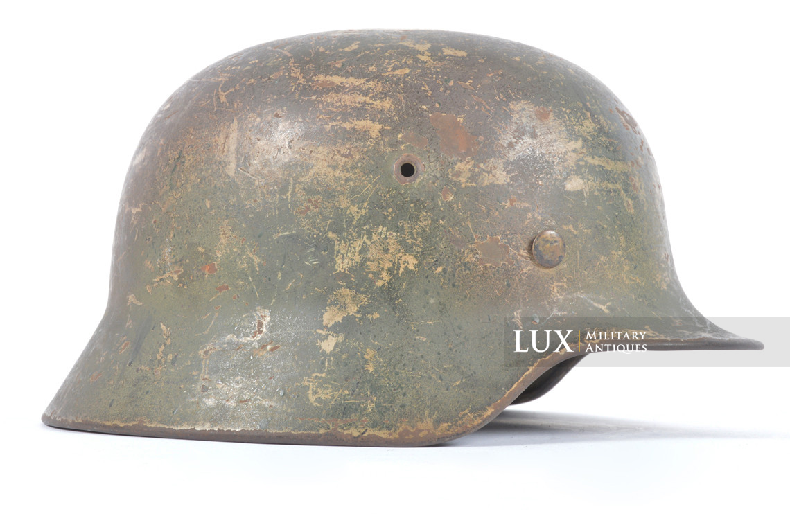 Unique M35 Luftwaffe Normandy three-tone camouflage combat helmet - photo 12