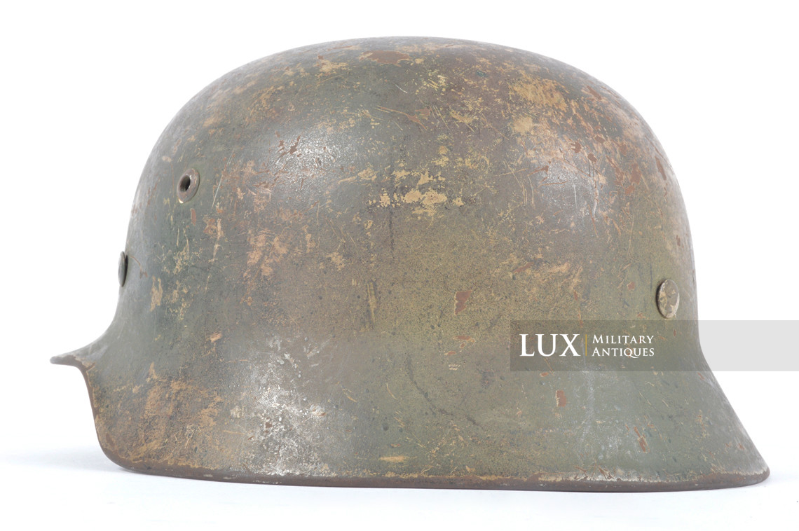 Unique M35 Luftwaffe Normandy three-tone camouflage combat helmet - photo 15