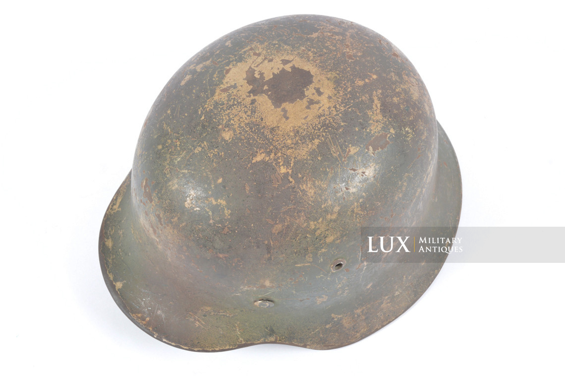 Unique M35 Luftwaffe Normandy three-tone camouflage combat helmet - photo 16