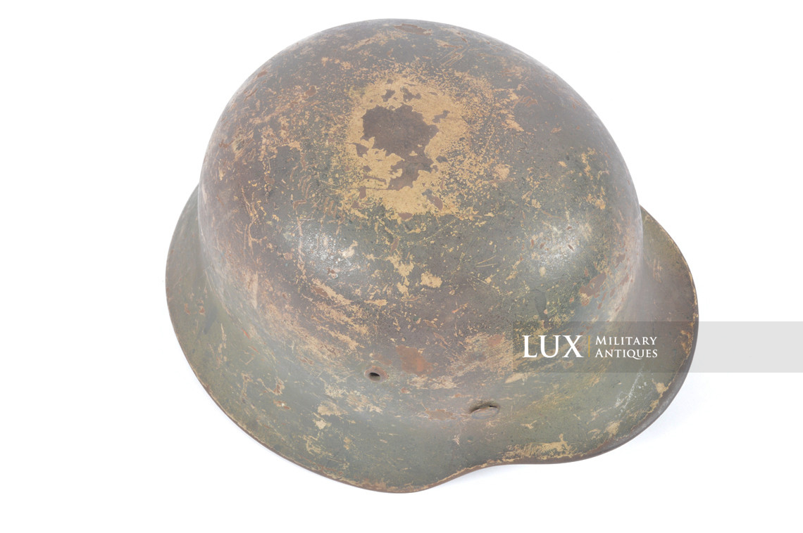 Unique M35 Luftwaffe Normandy three-tone camouflage combat helmet - photo 17