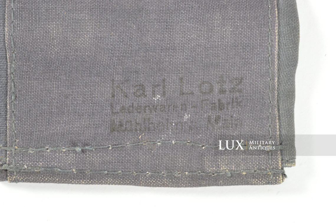 Bandoulière 98k de parachutiste allemand en toile bleue précoce, « Karl Lotz » - photo 17