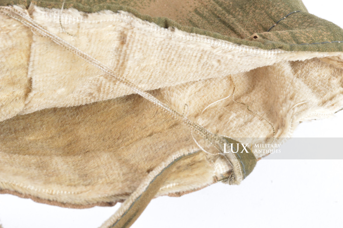 German Heer / Luftwaffe tan & water pattern fur lined winter camouflage gloves - photo 12