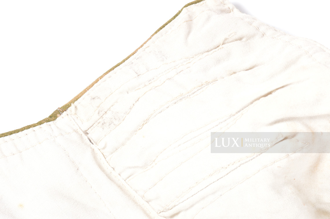 German Heer / Luftwaffe tan & water pattern camouflage / white reversible winter combat hood - photo 13