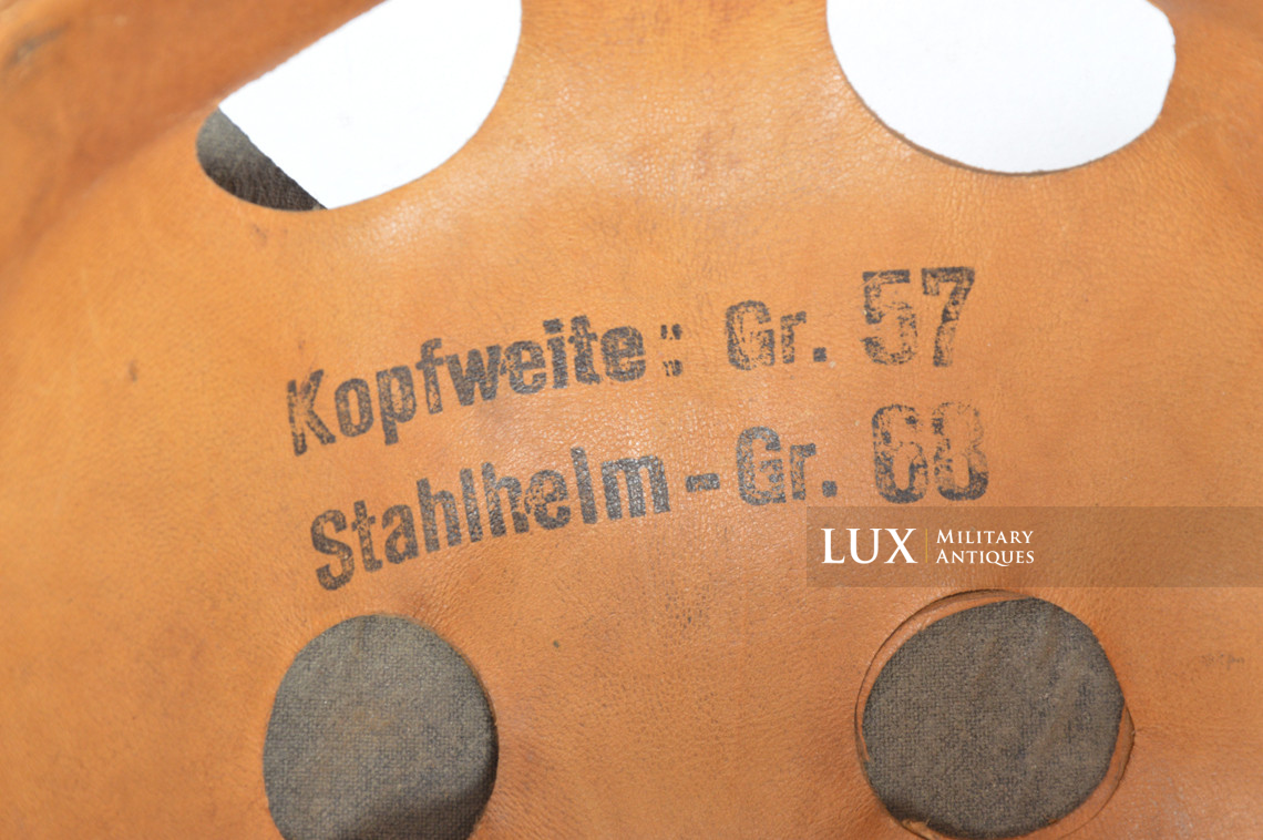 Intérieur de casque de parachutiste allemand précoce, « 68 » - photo 7