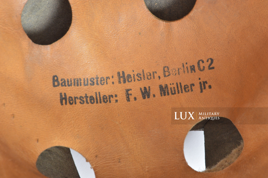 Intérieur de casque de parachutiste allemand précoce, « 68 » - photo 8
