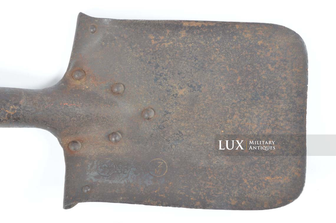 Rare early Waffen-SS special issue e-tool / shovel , « SS 93/34 RZM » - photo 7