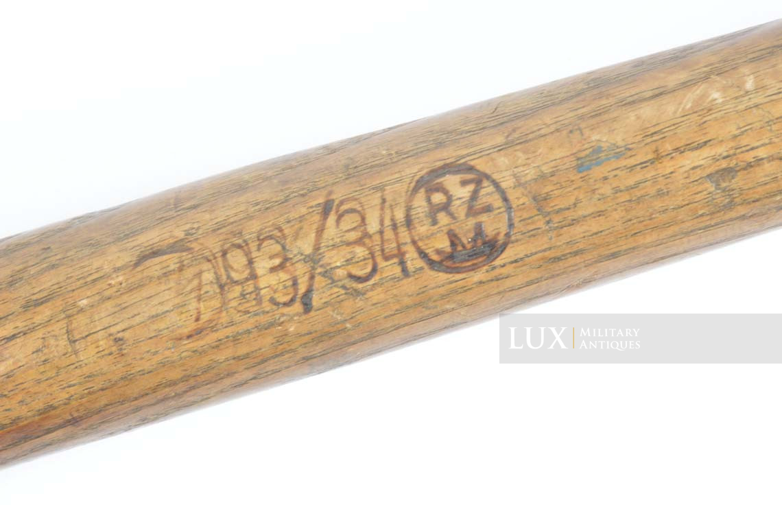 Rare early Waffen-SS special issue e-tool / shovel , « SS 93/34 RZM » - photo 12