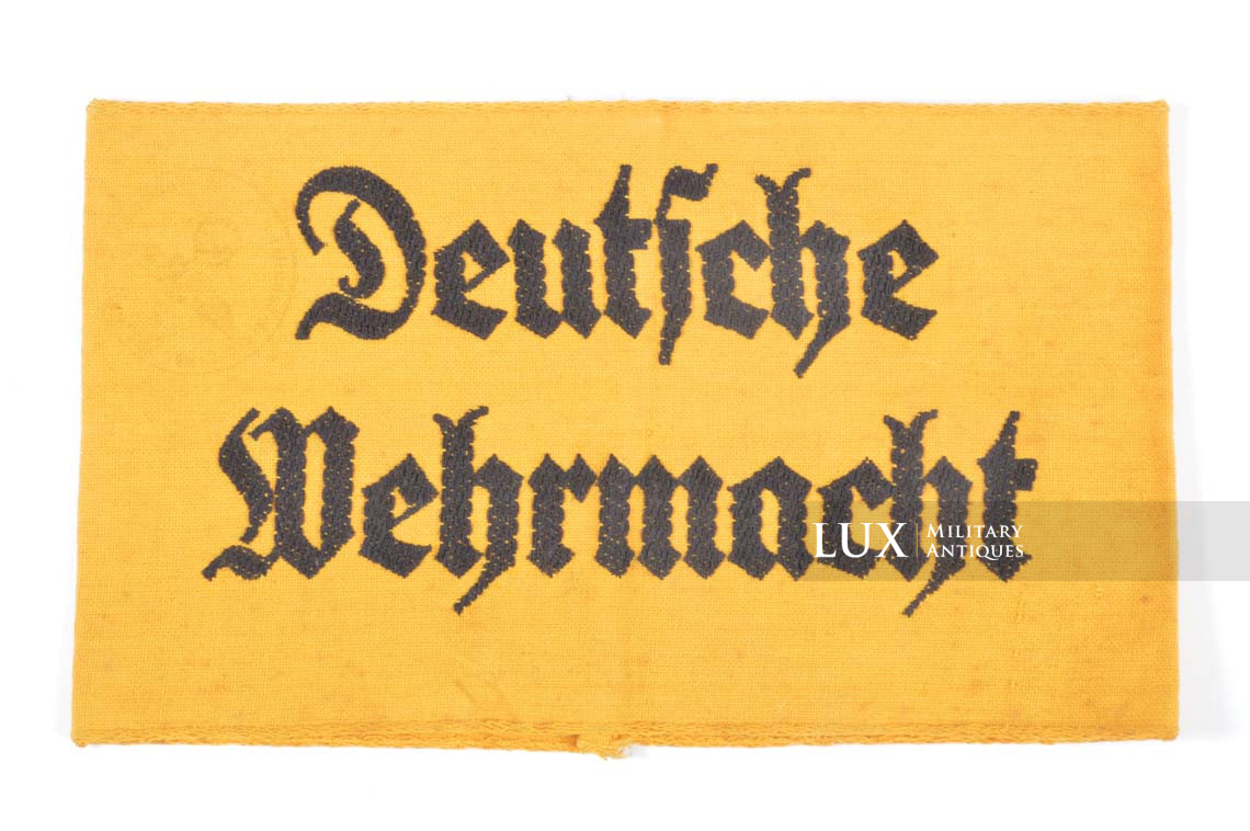 Deutsche Wehrmacht service issued armband, « embroidered » - photo 4