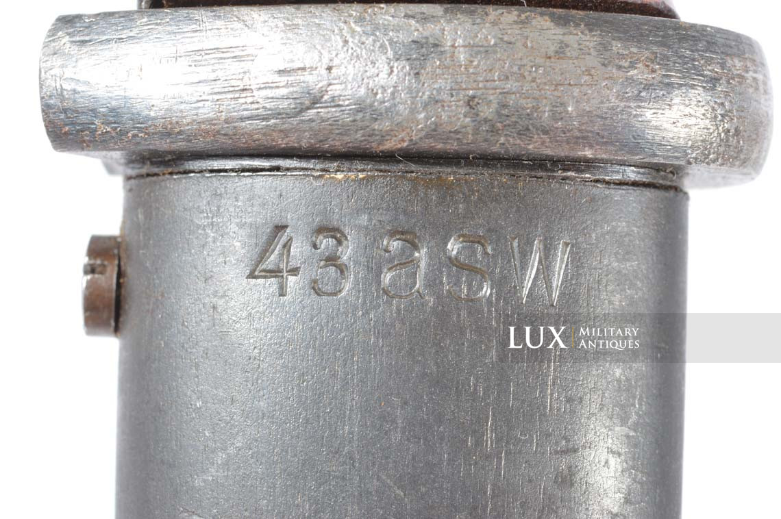 Baïonnette allemande 98k fin de guerre, « 43asw » - photo 20