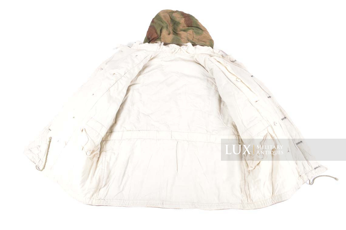 German Heer / Luftwaffe tan & water pattern reversible to white winter camouflage parka, « RBNr » - photo 18