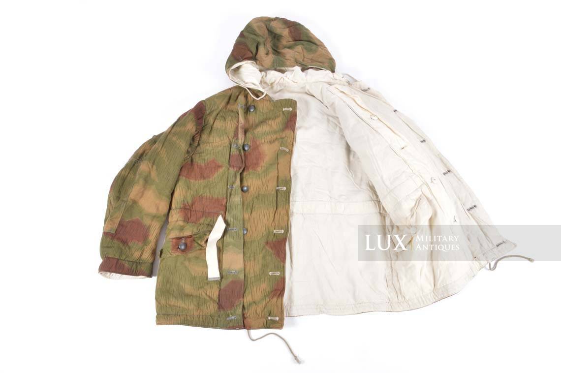 German Heer / Luftwaffe tan & water pattern reversible to white winter camouflage parka, « RBNr » - photo 15