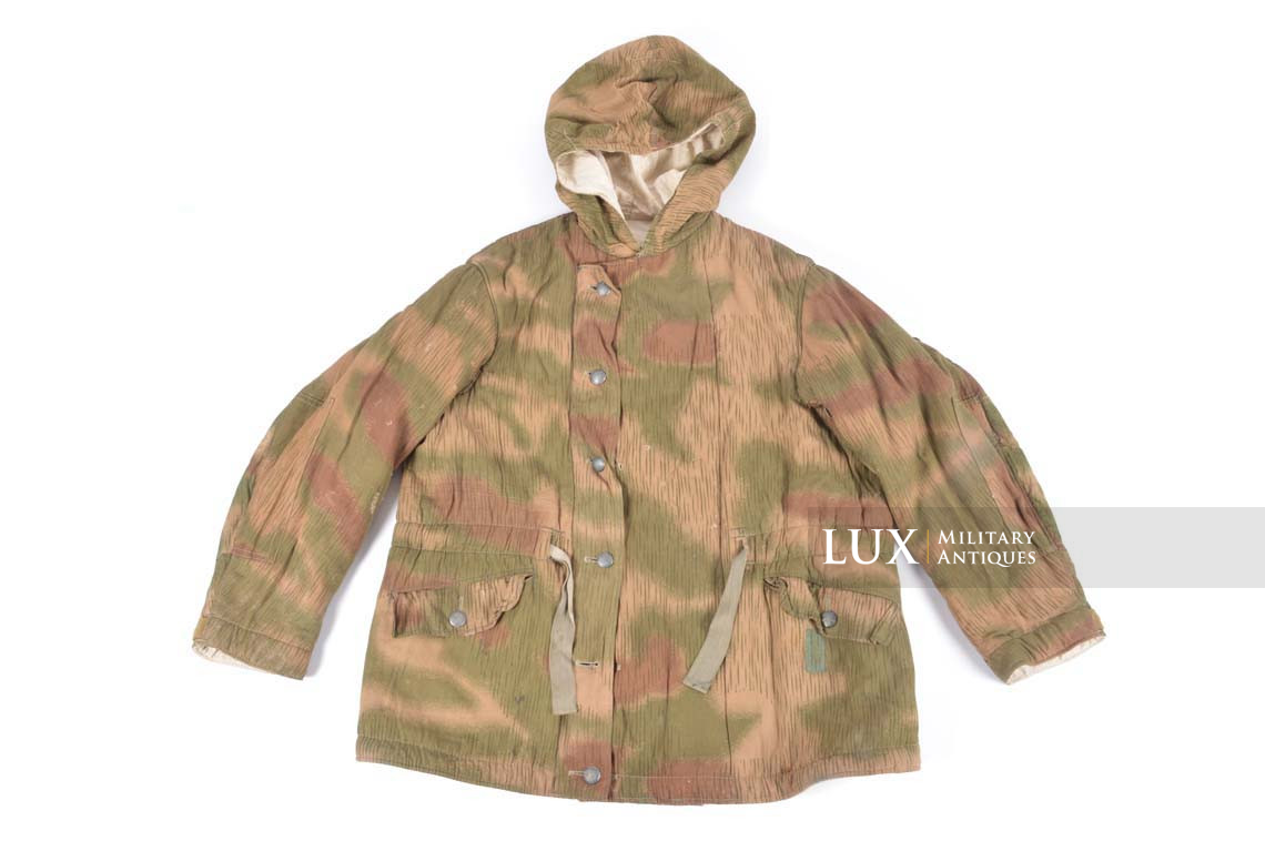 German Heer / Luftwaffe tan & water pattern reversible to white winter camouflage parka - photo 4