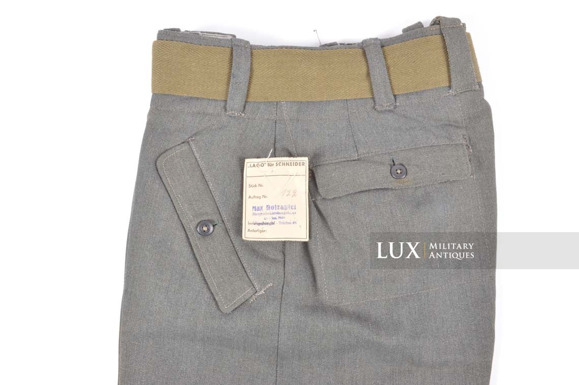 Unissued Heer / Waffen-SS M44 combat trousers, « LAGO / RBNr » - photo 8