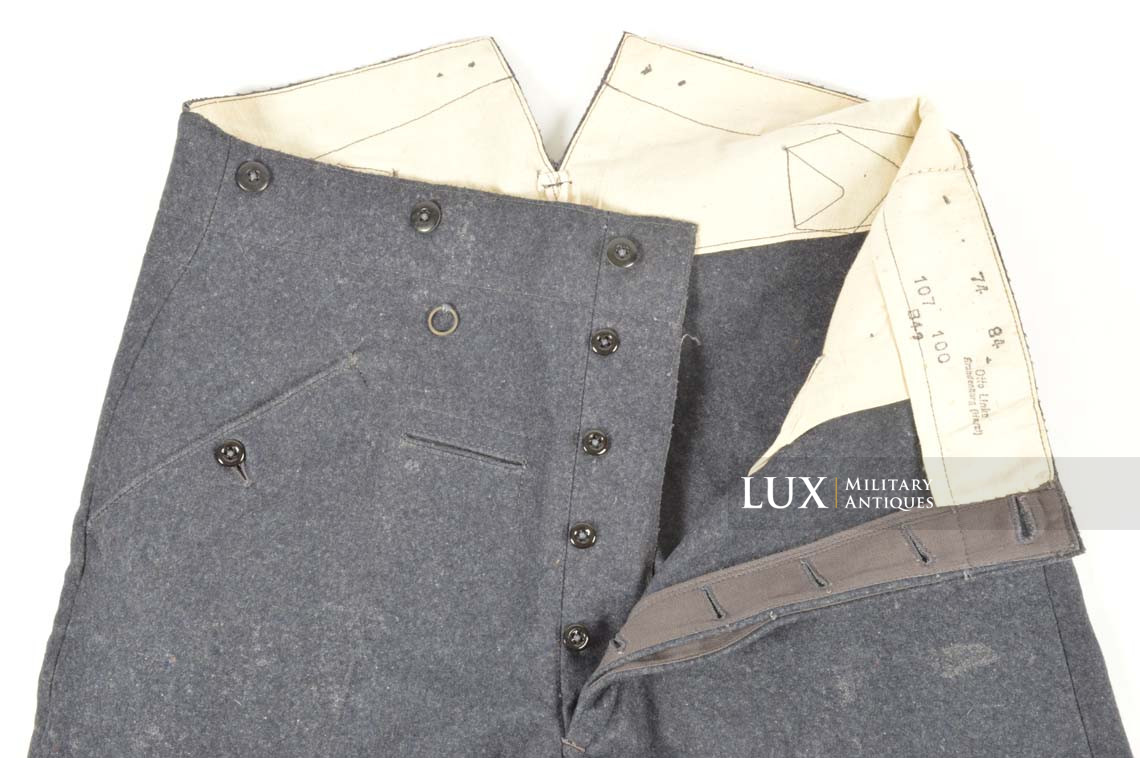Pantalon M40 Luftwaffe fin de guerre, état neuf, « 1941 » - photo 20
