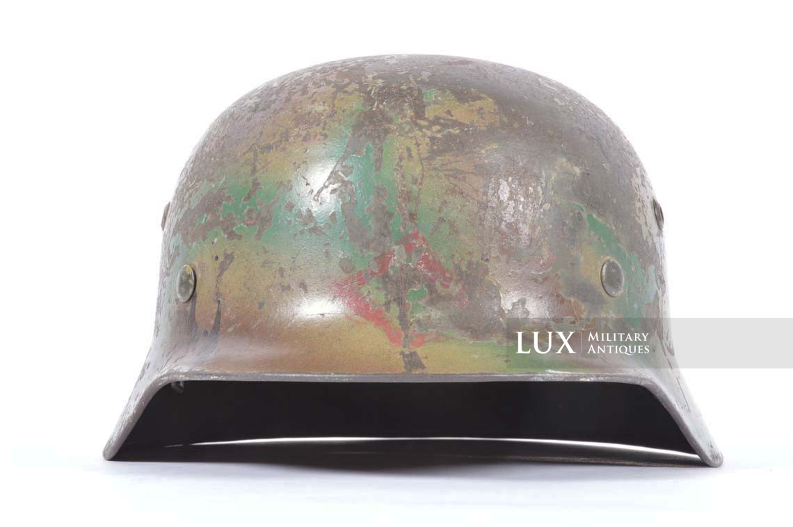 M35 Kriegsmarine three-tone spray camouflage combat helmet, « ET68 » - photo 8