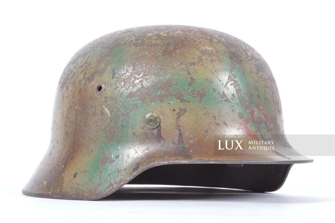 M35 Kriegsmarine three-tone spray camouflage combat helmet, « ET68 » - photo 9