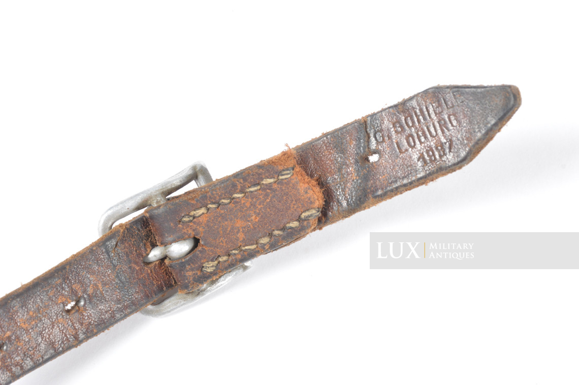 Jugulaire de casque allemand début de guerre, « G. SCHIELE 1937 » - photo 8