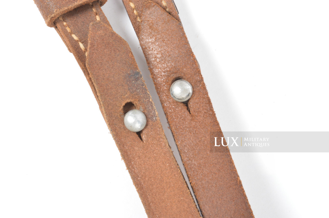 Set de sangles allemandes multi-usage en cuir brun, « 1939 » - photo 8