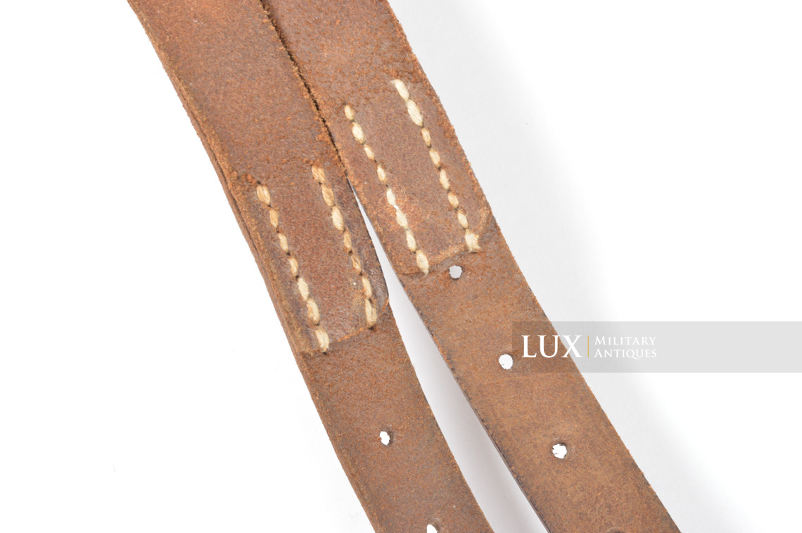 Set de sangles allemandes multi-usage en cuir brun, « 1939 » - photo 9
