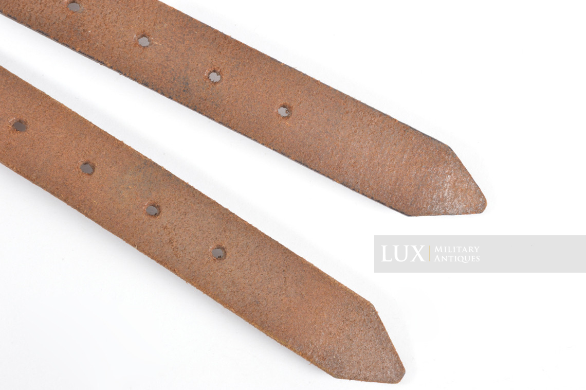 Set de sangles allemandes multi-usage en cuir brun, « 1939 » - photo 10