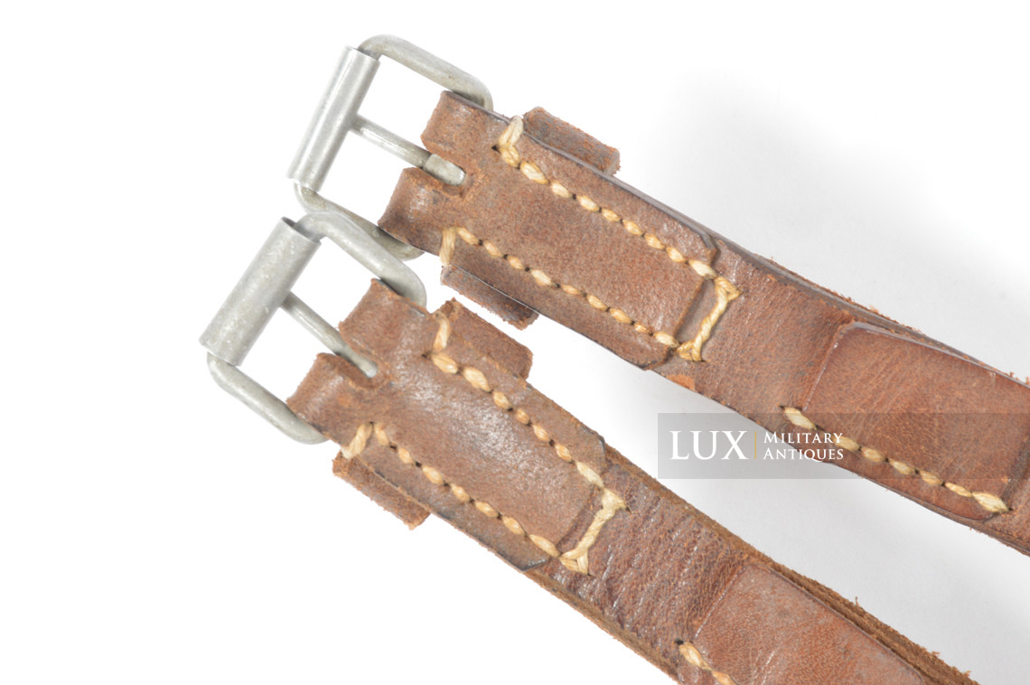 Set de sangles allemandes multi-usage en cuir brun, « 1939 » - photo 12